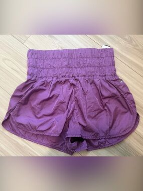 Free People Movement "The Way Home" shorts in a purple color